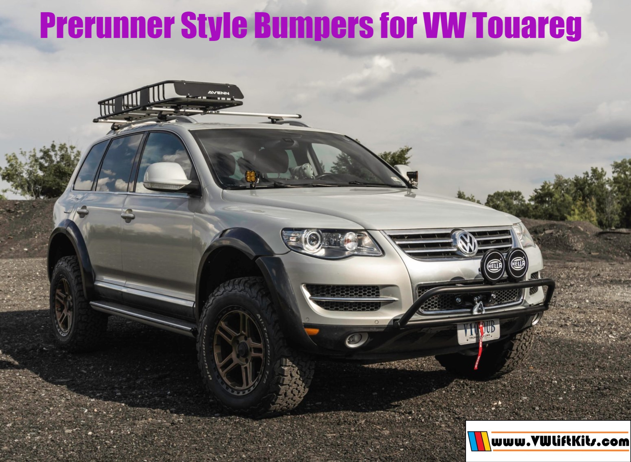 Custom Welded Prerunner Style Bumper for VW Touareg  $1400 USD